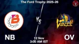 NB vs OV Match Preview & Latest Updates - <small>Wed, 12 Nov 03:00 AM IST</small>