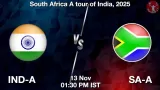 IND-A vs SA-A Match Preview - <small>Thu, 13 Nov 01:30 PM IST</small>