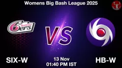 SIX-W vs HB-W Match Prediction Picture
