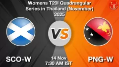 SCO-W vs PNG-W Match Prediction Picture