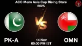 PK-A vs OMN Match Preview - <small>Fri, 14 Nov 12:00 PM IST</small>