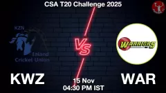 KWZ vs WAR Match Prediction Picture