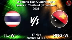 TL-W vs PNG-W Match Prediction Picture