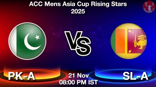 PK-A vs SL-A Match Previews and Cricket Tips