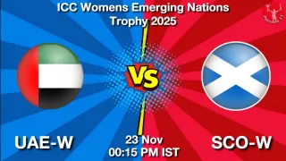 UAE-W vs SCO-W UAE-W vs SCO-W