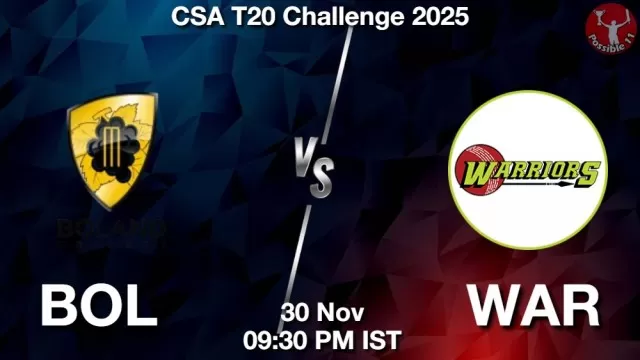 BOL vs WAR Match Previews and Cricket Tips
