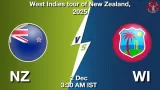 NZ vs WI Match Preview & Latest Updates - <small>Tue, 02 Dec 03:30 AM IST</small>