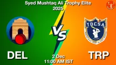 DEL vs TRP Match Prediction Picture