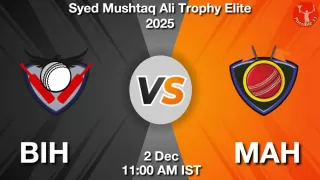 BIH vs MAH Dream11 Prediction