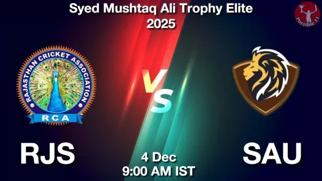 RJS vs SAU Match Previews and Cricket Tips
