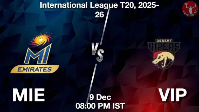 MIE vs VIP ड्रीम11 भविष्यवाणी, फैंटेसी क्रिकेट टीम - 09 दिसंबर 2025