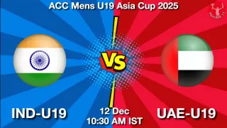 IND-U19 vs UAE-U19 IND-U19 vs UAE-U19