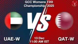 UAE-W vs QAT-W Match Preview - <small>Sat, 13 Dec 11:00 AM IST</small>