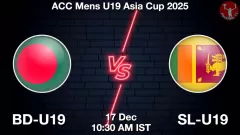 BD-U19 vs SL-U19 Match Prediction Picture