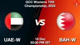 UAE-W vs BAH-W