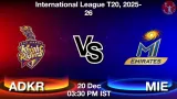 ADKR vs MIE Match Preview - <small>Sat, 20 Dec 03:30 PM IST</small>