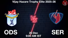 ODS vs SER Match Prediction Picture