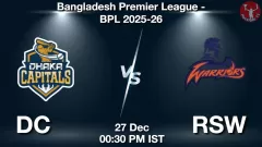 DC vs RSW Match Prediction Picture