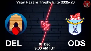 DEL vs ODS - Vijay Hazare