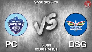 PC vs DSG PC vs DSG - SA20 2025-26