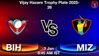 BIH vs MIZ - Vijay Hazare
