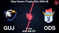 GUJ vs ODS Match Prediction Picture