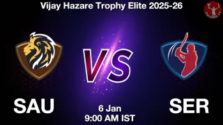 SAU vs SER - Vijay Hazare