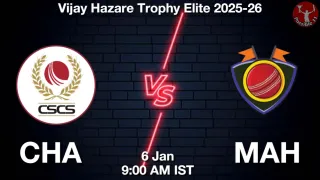 CHA vs MAH - Vijay Hazare