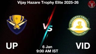 UP vs VID UP vs VID - Vijay Hazare