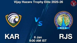 KAR vs RJS KAR vs RJS - Vijay Hazare