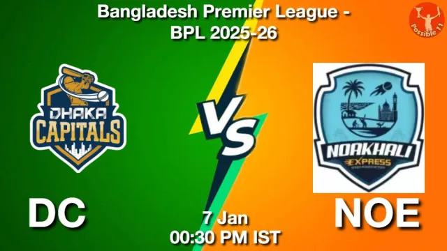 DC vs NOE Match Previews and Cricket Tips