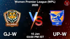 GJ-W vs UP-W Match Prediction Picture