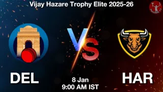 DEL vs HAR - Vijay Hazare