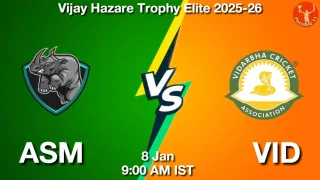 ASM vs VID ASM vs VID - Vijay Hazare
