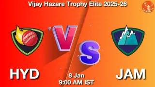 HYD vs JAM - Vijay Hazare