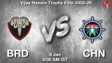 BRD vs CHN Match Preview & Latest Updates - <small>Thu, 08 Jan 09:00 AM IST</small>