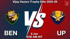 BEN vs UP Match Prediction Picture