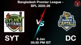SYT vs DC Match Preview & Latest Updates - <small>Thu, 08 Jan 05:30 PM IST</small>