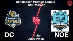 DC vs NOE Match Prediction Picture