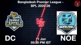 DC vs NOE Match Preview & Latest Updates - <small>Sun, 11 Jan 05:30 PM IST</small>