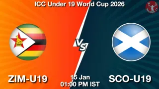 ZIM-U19 vs SCO-U19 - ICC Under