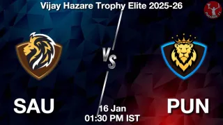 SAU vs PUN - Vijay Hazare