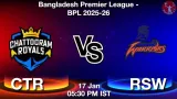 CTR vs RSW Match Preview & Latest Updates - <small>Sat, 17 Jan 05:30 PM IST</small>