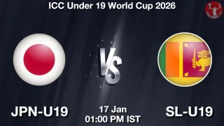 JPN-U19 vs SL-U19 - ICC Under