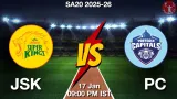 JSK vs PC Match Preview & Latest Updates - <small>Sat, 17 Jan 09:00 PM IST</small>