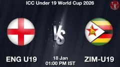 ENG U19 vs ZIM-U19 Match Picture