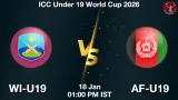 WI-U19 vs AF-U19