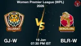 GJ-W vs BLR-W Match Preview - <small>Mon, 19 Jan 07:30 PM IST</small>