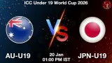 AU-U19 vs JPN-U19 Match Preview - <small>Tue, 20 Jan 01:00 PM IST</small>