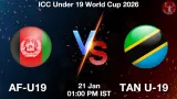 AF-U19 vs TAN U-19 Match Preview - <small>Wed, 21 Jan 01:00 PM IST</small>